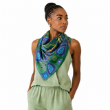 Lou Lou Matriarch Pattern Print Scarf | Ocean Dawn