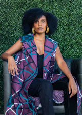 Sleeveless Coat | Arewa Print