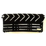 Wosoko Woven Mudcloth | Fold-over Clutch Bag