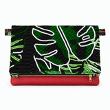 Amazon clutch with revised zipper pull