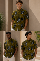 Olive Heritage Shirt – model collage