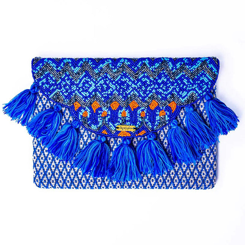 Amabhaso | Non-Leather Woven Beaded Luxury Clutch Bag