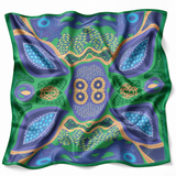 Lou Lou Matriarch Pattern Print Scarf | Ocean Dawn