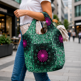 Zipper Shopper Bag  | Wild Cosmos
