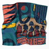 Mopane Print Scarf | Teal