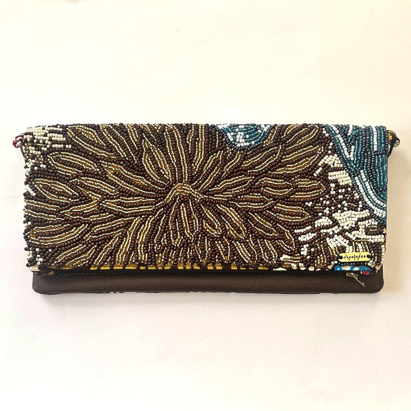 Viola Bronze | Embellished Luxury Clutch Bag