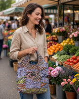 Zipper Shopper Bag  | Wild Lavender