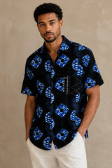 Indigo Rhythm Shirt – alternate model view