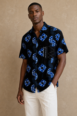 Indigo Rhythm Shirt II on a different model