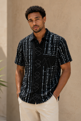 Midnight Ndebele Shirt – front view
