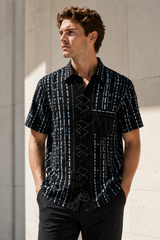 Midnight Ndebele Shirt – model view