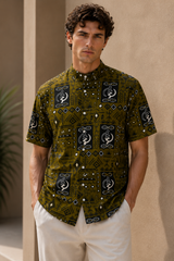Olive Heritage Shirt – model view