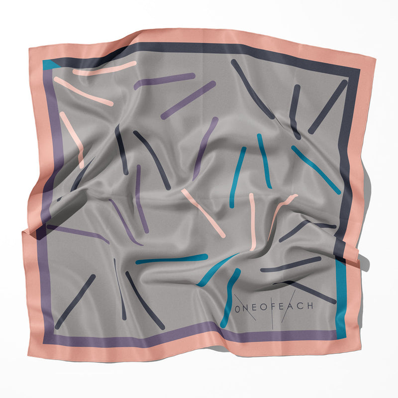 ONEOFEACH Signature Print Scarf | Ash